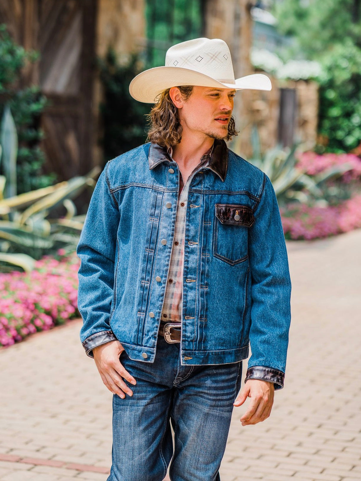 Outfit Men's Western Jean Jacket Leather Jacket What To Wear