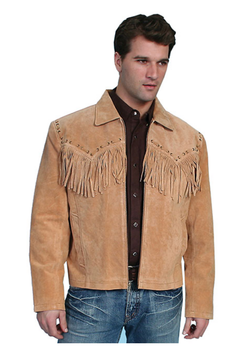 Men's Western Suede Jacket with Fringe – Memphis Grand®