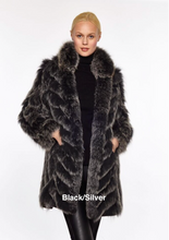 Coat, Reversible 3/4 Length Fox Fur Coat - Style 9499