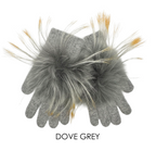 Linda Richards Angora Wool Gloves with Fur Pom