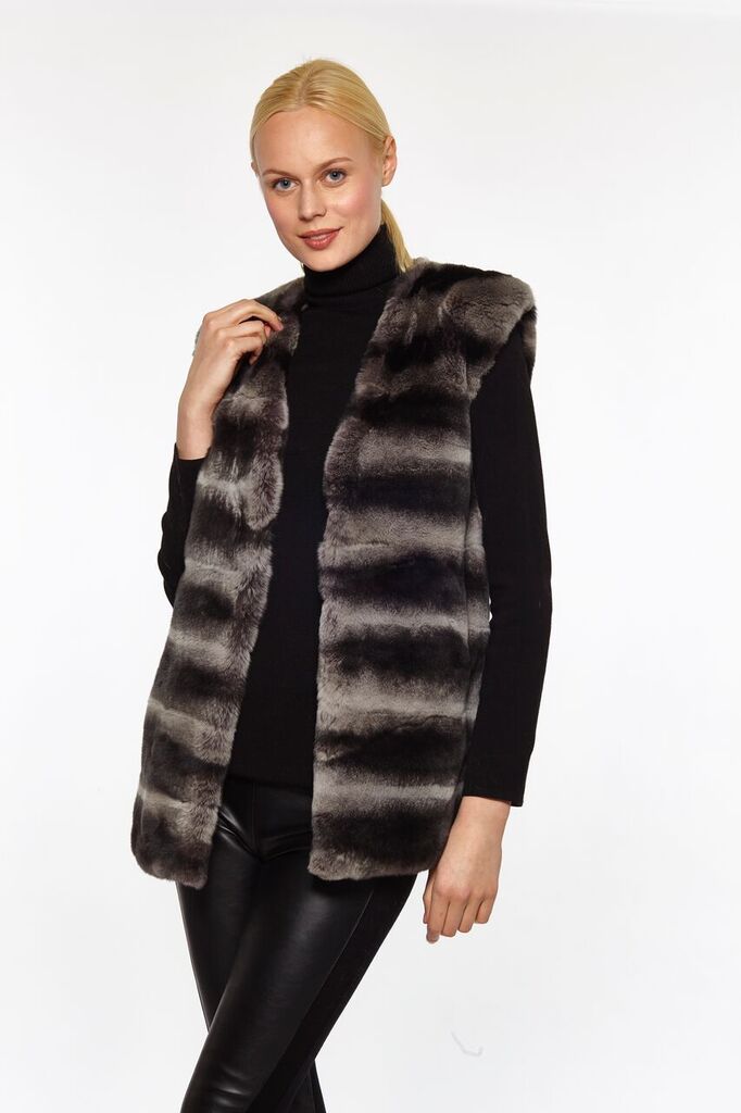 Linda Richards Chinchilla Fur Vest