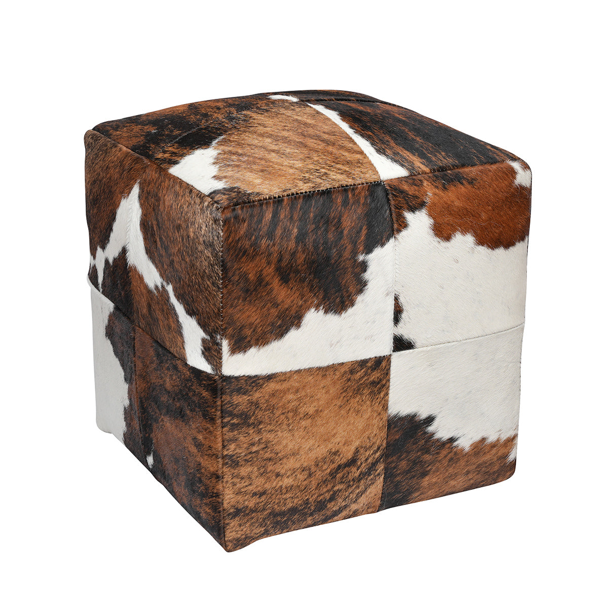  Cow hide Cube Tri Color