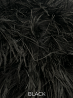 Linda Richards Genuine Feather Shoulder Shrug-Stole