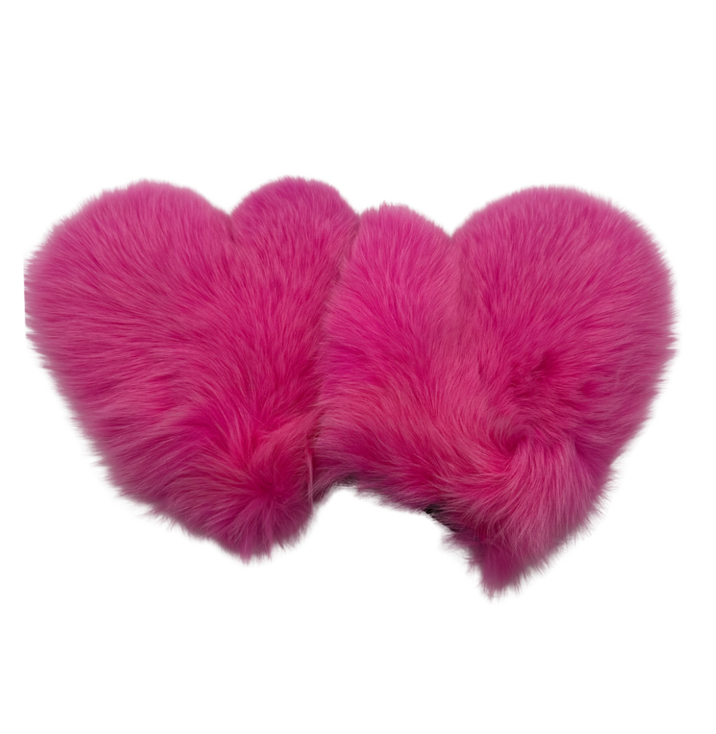 Linda Richards Fox Fur Mittens