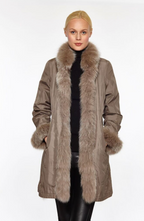 Linda Richards Reversible 3/4-Length Fox Fur Coat