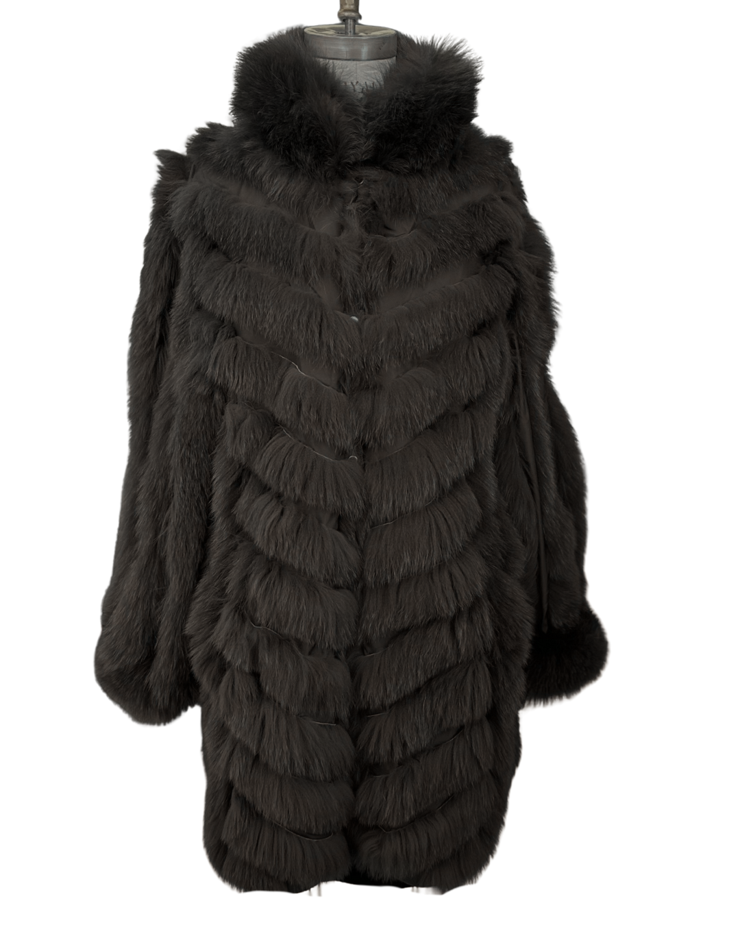 Linda Richards Reversible 3/4-Length Fox Fur Coat