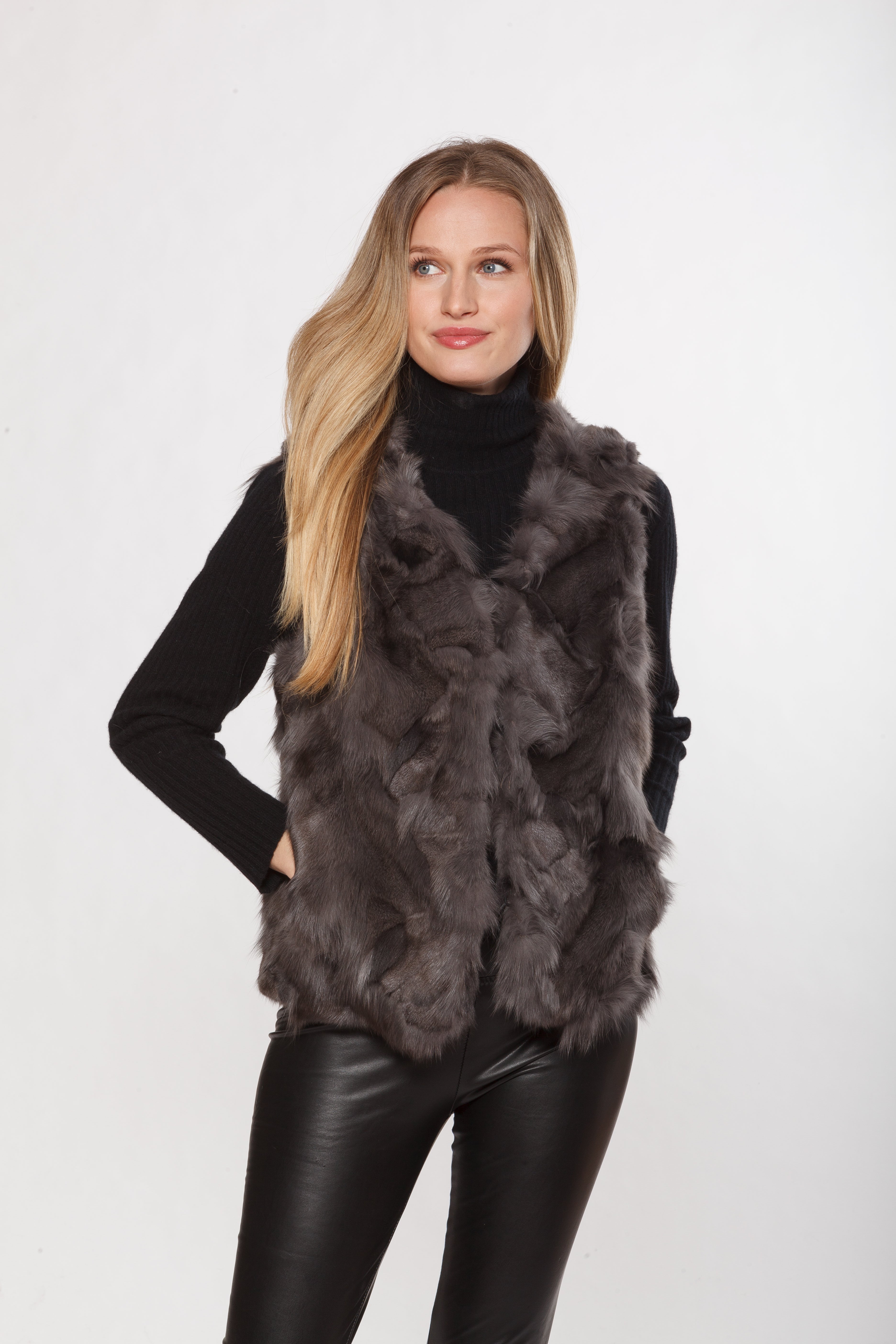 Linda Richards Fox Fur Vest