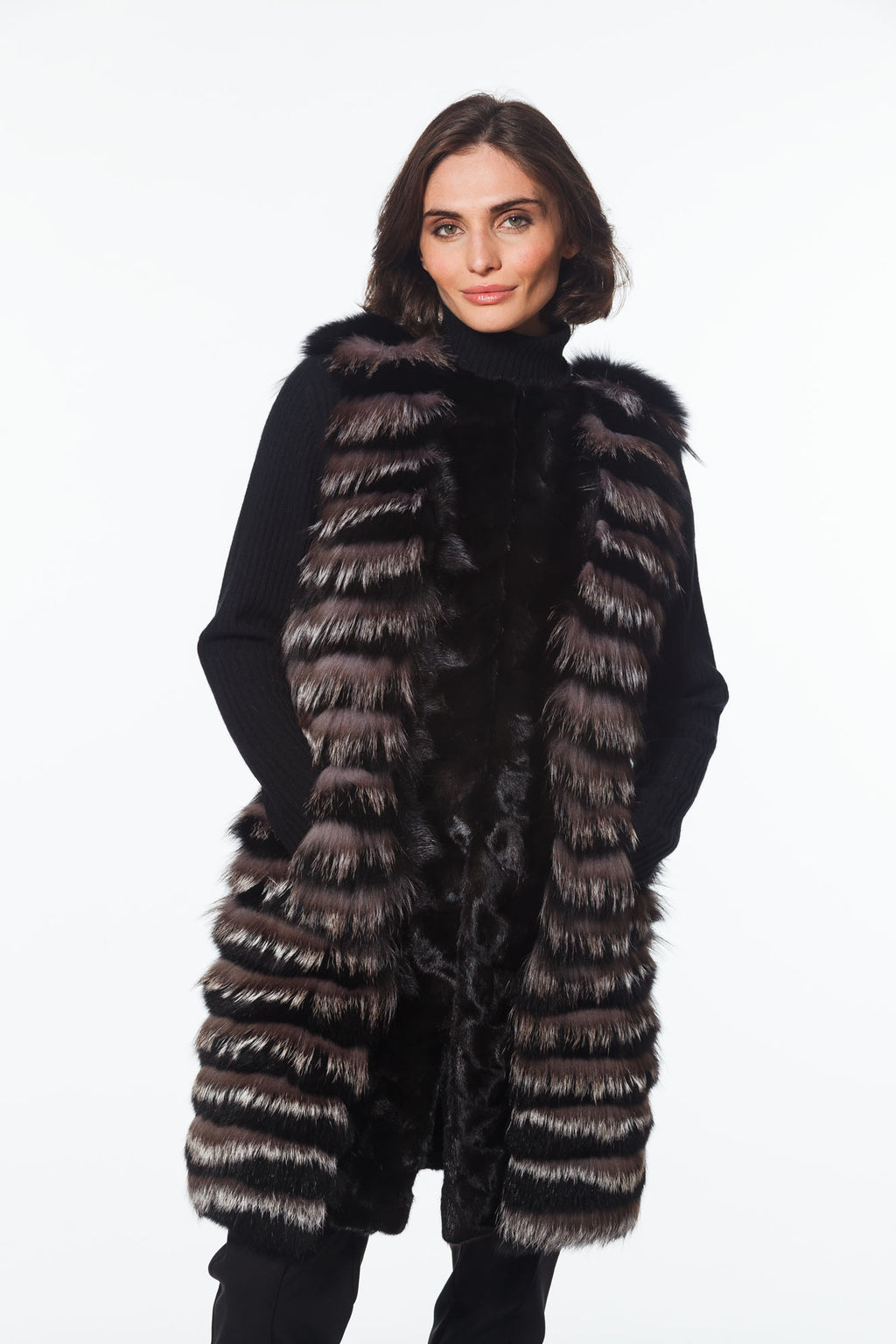 Linda Richards Fox & Mink Fur Vest