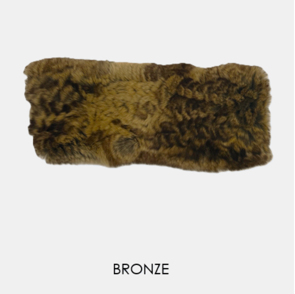 Linda Richards Rex Rabbit Fur Headband