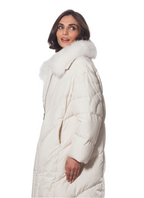 Coat, Goose Down with Genuine Fox Fur - Linda Richards - Style FX203