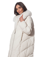 Coat, Goose Down with Genuine Fox Fur - Linda Richards - Style FX203