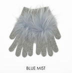 Linda Richards Angora Wool Gloves with Fur Pom