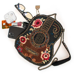 Hand Beaded Handbag Guitar-6