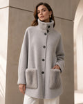 Linda Richards Cashmere Blend Jacket with Mink Fur Trim