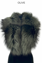 Collar Clip On in Genuine Fur, Color Options - Linda Richards - Style FC1