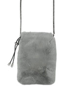 Linda Richards Rex Rabbit Fur Crossbody Bag