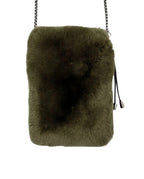 Linda Richards Rex Rabbit Fur Crossbody Bag