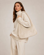 Linda Richards Rex Rabbit Fur Hobo Tote Bag