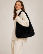 Linda Richards Rex Rabbit Fur Hobo Tote Bag