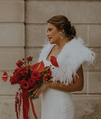 Linda Richards Ostrich Feather Cape FT33