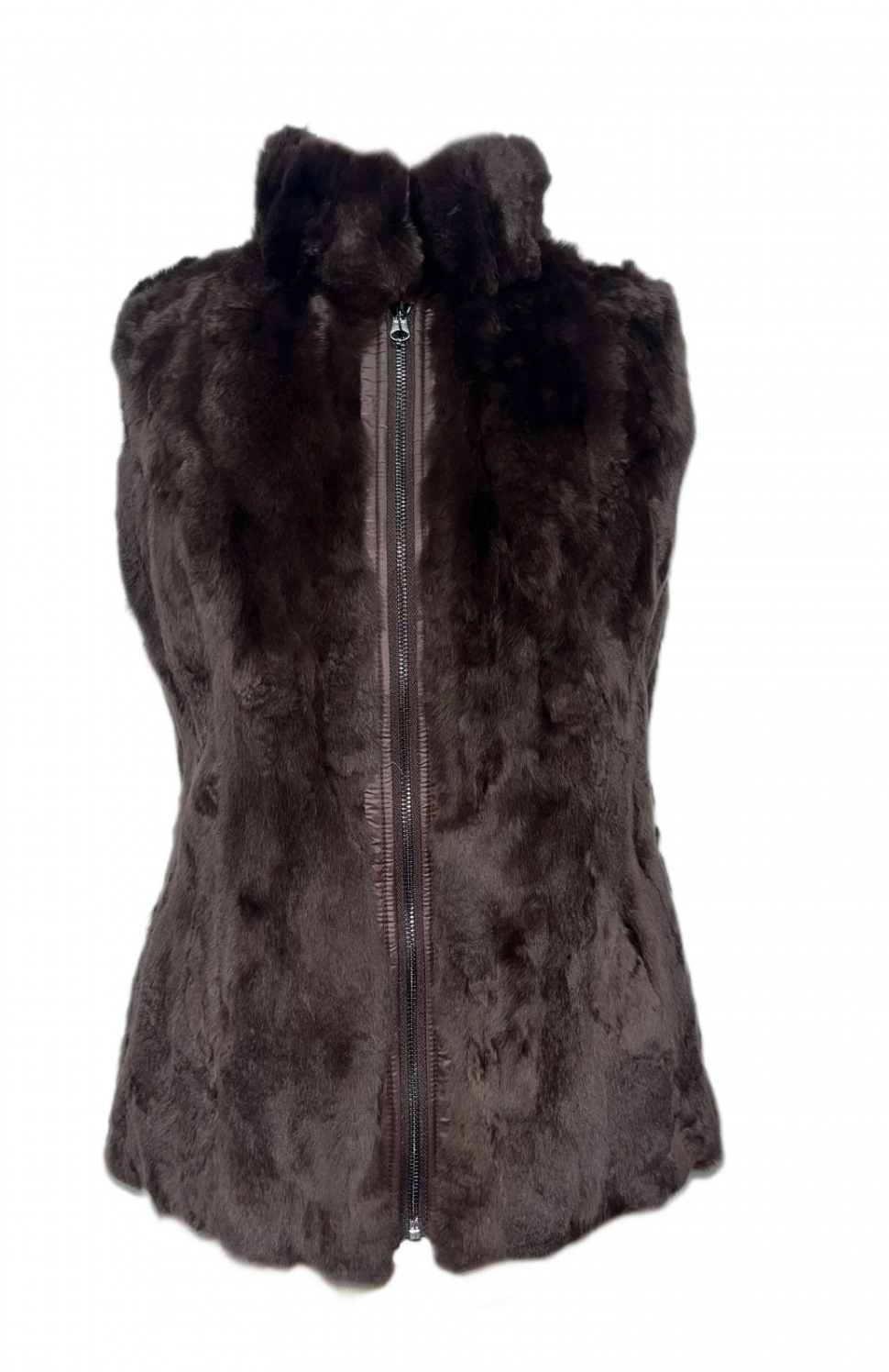 Linda Richards Reversible Rex Rabbit Fur Vest-FK260-12