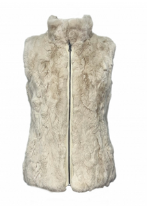 Linda Richards Reversible Rex Rabbit Fur Vest-FK260-16