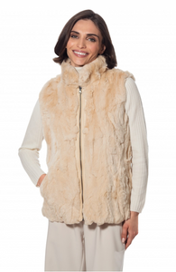 Linda Richards Reversible Rex Rabbit Fur Vest