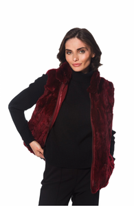 Linda Richards Reversible Rex Rabbit Fur Vest-FK260-4