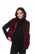 Vest, Reversible Genuine Rex Rabbit Fur - Linda Richards - FK260
