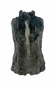 Linda Richards Reversible Rex Rabbit Fur Vest