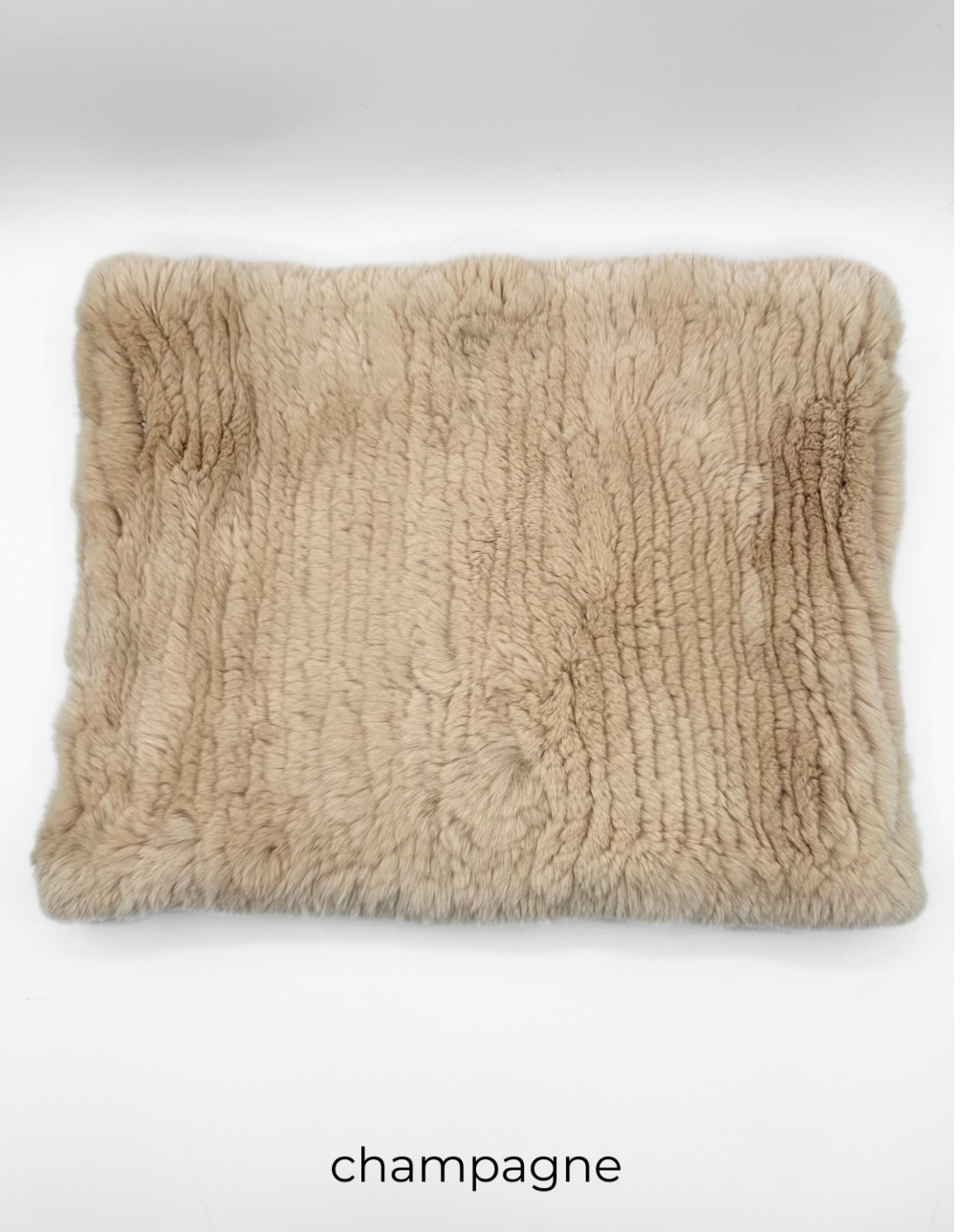 Scarf, Stretchable Infinity Rex Rabbit Fur - Linda Richards -Style RX14
