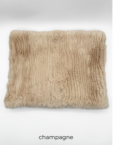 Scarf, Stretchable Infinity Rex Rabbit Fur - Linda Richards -Style RX14