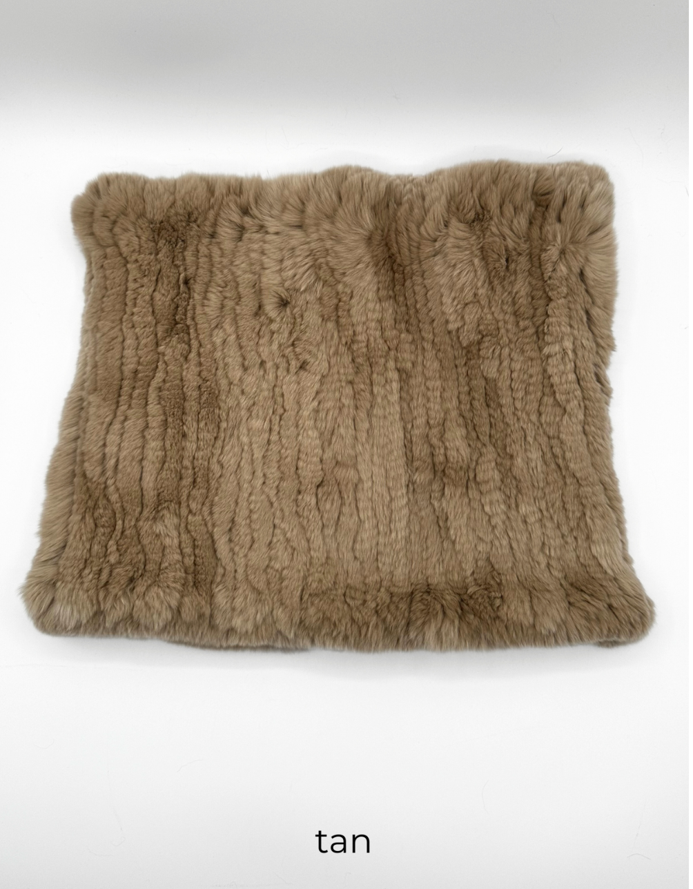 Scarf, Stretchable Infinity Rex Rabbit Fur - Linda Richards -Style RX14
