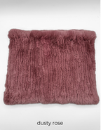 Scarf, Stretchable Infinity Rex Rabbit Fur - Linda Richards -Style RX14