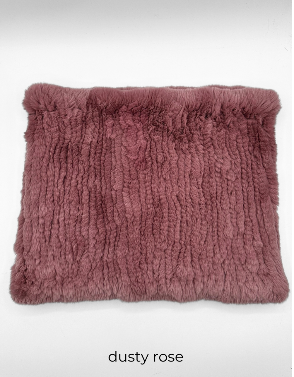 Scarf, Stretchable Infinity Rex Rabbit Fur - Linda Richards -Style RX14