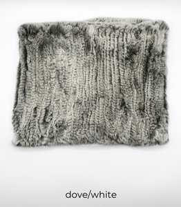 Scarf, Stretchable Infinity Rex Rabbit Fur - Linda Richards -Style RX14