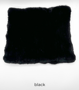 Scarf, Stretchable Infinity Rex Rabbit Fur - Linda Richards -Style RX14