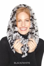 Scarf, Stretchable Infinity Rex Rabbit Fur - Linda Richards -Style RX14