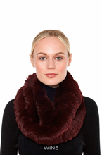 Scarf, Stretchable Infinity Rex Rabbit Fur - Linda Richards -Style RX14
