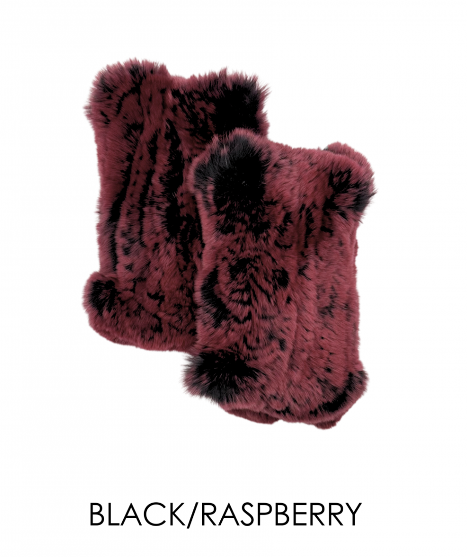 Hand Warmers, Genuine Rex Rabbit Fur, Multiple Colors - Linda Richards - Style  HW01