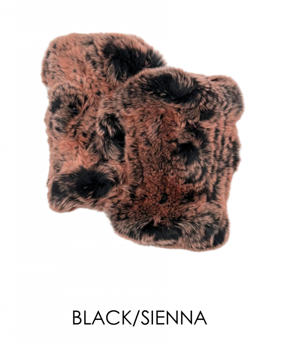 Hand Warmers, Genuine Rex Rabbit Fur, Multiple Colors - Linda Richards - Style  HW01