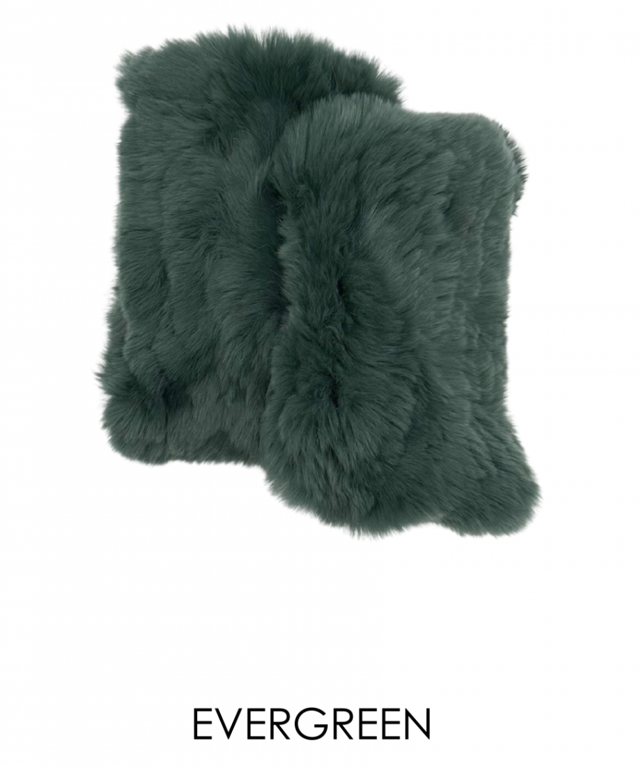 Hand Warmers, Genuine Rex Rabbit Fur, Multiple Colors - Linda Richards - Style  HW01