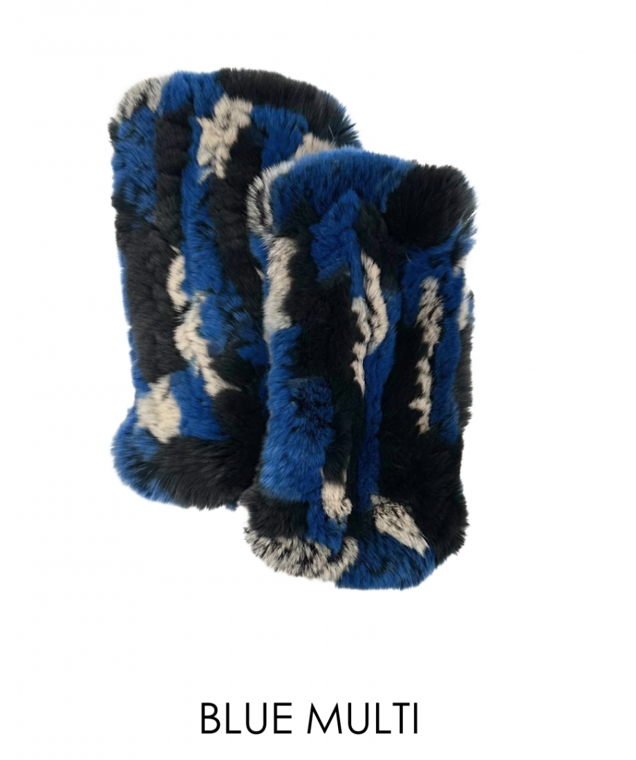 Hand Warmers, Genuine Rex Rabbit Fur, Multiple Colors - Linda Richards - Style  HW01