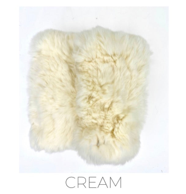 Hand Warmers, Genuine Rex Rabbit Fur, Multiple Colors - Linda Richards - Style  HW01