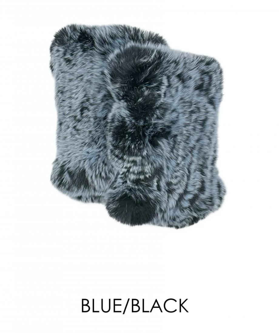 Hand Warmers, Genuine Rex Rabbit Fur, Multiple Colors - Linda Richards - Style  HW01