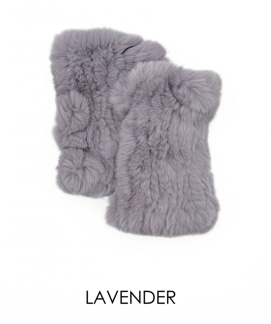 Hand Warmers, Genuine Rex Rabbit Fur, Multiple Colors - Linda Richards - Style  HW01
