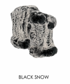 Hand Warmers, Genuine Rex Rabbit Fur, Multiple Colors - Linda Richards - Style  HW01