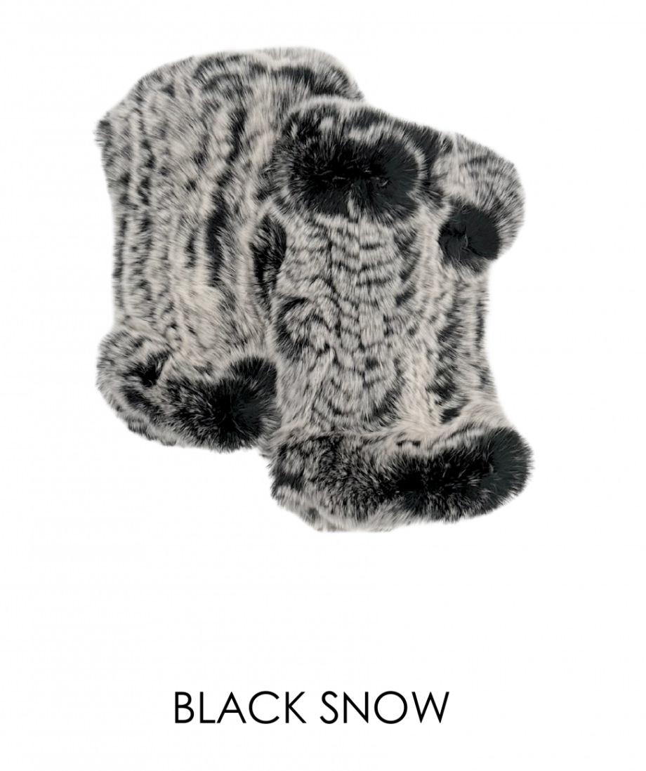 Hand Warmers, Genuine Rex Rabbit Fur, Multiple Colors - Linda Richards - Style  HW01