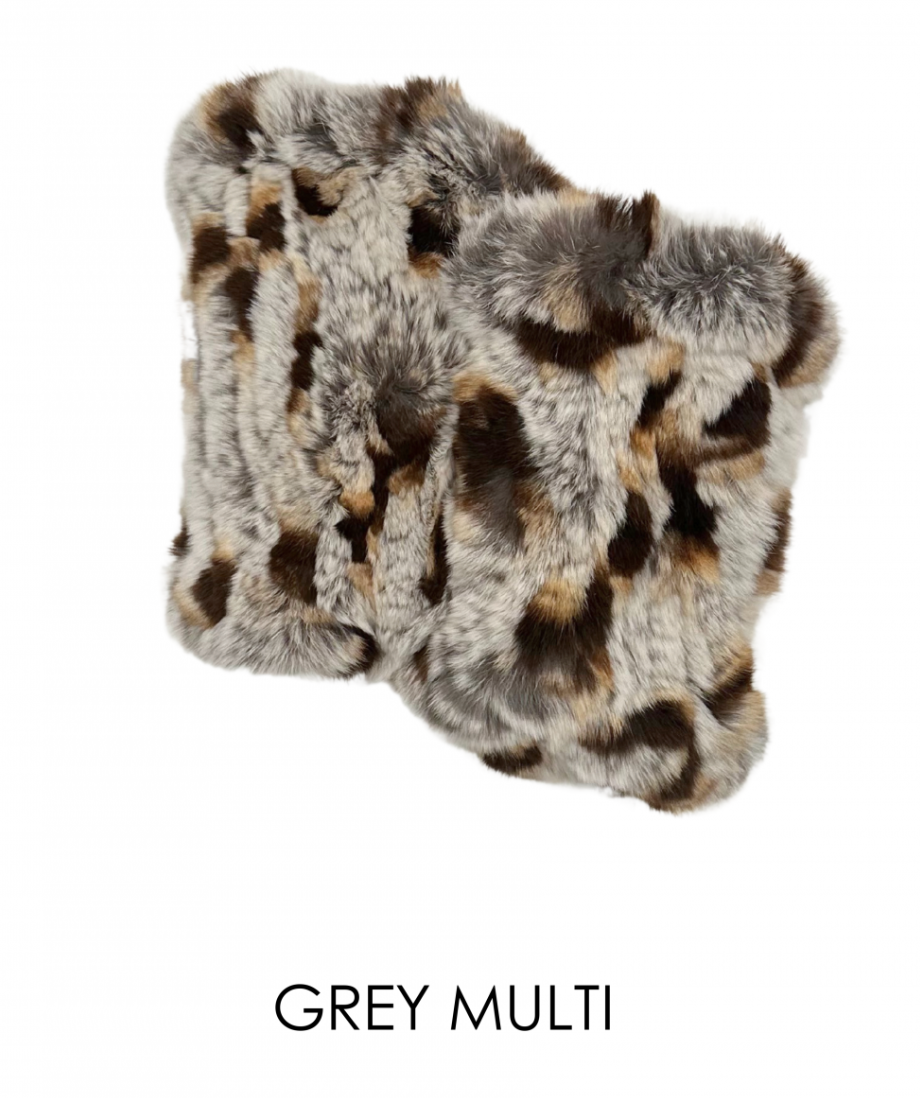 Hand Warmers, Genuine Rex Rabbit Fur, Multiple Colors - Linda Richards - Style  HW01