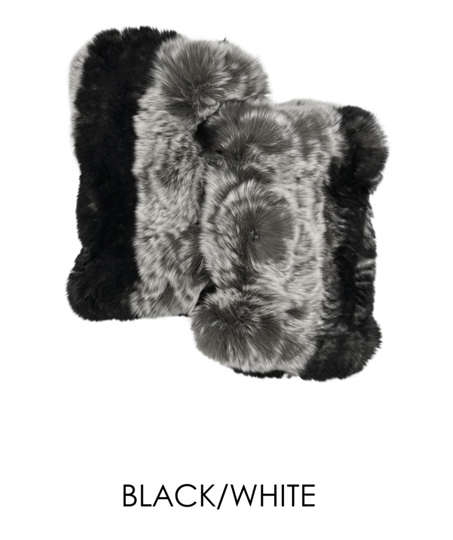Hand Warmers, Genuine Rex Rabbit Fur, Multiple Colors - Linda Richards - Style  HW01